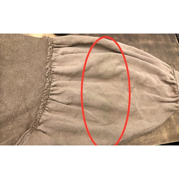 Free People Oversized Ribbed Sweatshirt Top Balloon Sleeve Slouchy S NWD 283631 - Picture 8 of 11